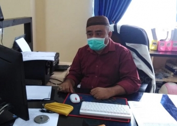 AKUN LTMPT - Humas Khusus Penerimaan Mahasiswa Baru UNG, Wahidun Usulu, memberikan menekankan agar calon peserta seleksi melakukan registasi akun LTMPT. (rahman/gopos)