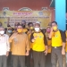 Wali Kota Gorontalo, Marten Taha (Ketiga kiri) bersama Plt Sekretaris DPRD Kota Gorontalo, Sutarto (kedua kiri) berpose bersama pada peresmian sarana dan prasana kelurahan di Kelurahan Wongkaditi Timur, Kota Gorontalo, Kamis (14/1/2021). (sari/gopos)