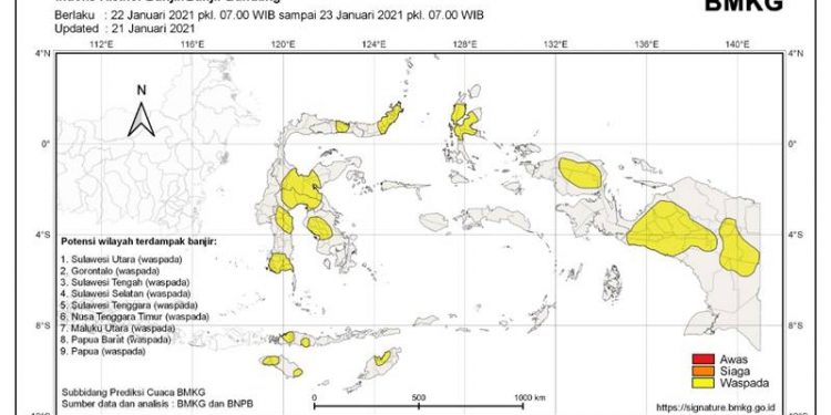 Potensi Hujan Lebat BMKG