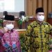 Bupati Malang terpilih, H.M Sanusi (kanan) bersama Wabup, Didik Gatot Subroto. (istimewa)