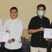 PILBEM UNG -Dua Pasangan Calon Presiden dan wakil Presiden BEM UNG, Nomor urut satu Rezky Pramana Putra Mantali dan Abdul Wahid Hulopi, serta nomor urut dua Rian Haka dan Harianto Laode. (foto Istimewa ).