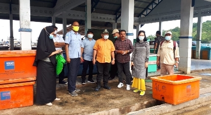 Kunjungan DPRD Provinsi Gorontal di Tempat Pelelangan Ikan (TPI) Gentuma yang terletak di Kecamatan Gentuma Raya. Foto: Istimewa.