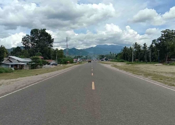 Jalan Lingkar GORR Gorontalo, yang ditargetkan selesai segmen satu dan dua pada tahun 2022. Foto: Aldy/gopos.