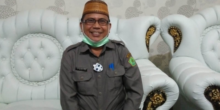 Kakan Kemenag Kabupaten Pohuwato Drs H Yudin Moonti MPd, saat diwawancarai wartawan, Senin (01/02/2021).