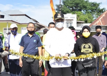 Wawali Kota Gorontalo Resmikan Kampung Tangguh