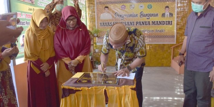 Peresmian Yayasan Insani Panua Mandiri, Jumat (12/02/2021). (Azhar/Gopos).
