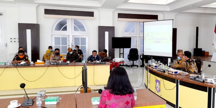 Rapat Forkompimda Provinsi Gorontalo bersama Wakil Ketua DPR RI. Foto: Istimewa.