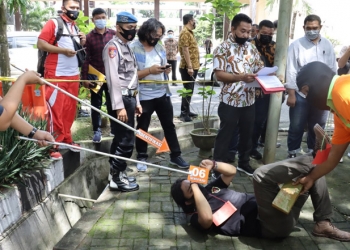 Polda Gorontalo rekonstruksi penganiayaan anggota TNI