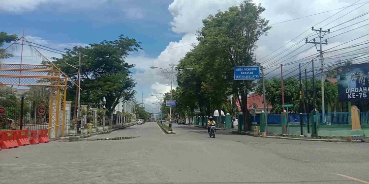 Jalanan di Kota Gorontalo. Foto: Aldy/gopos.