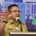 RKPD 2022 - Walikota Gorontalo saat memberikan sambutan pada kegiatan FKP Rancangan Awal RKPD 2022 di Hotel Aston, Kota Gorontalo. Selasa (16/2/2022). Foto istimewa