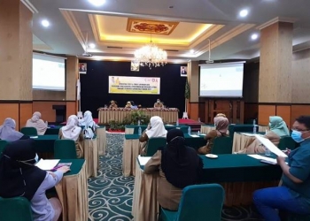 Orientasi test dan layanan ARV, pencegahan dan pengendalian HIV AIDS provinsi Gorontalo tahun 2021 Di Grand Q Hotel, Senin (15/2/2021).