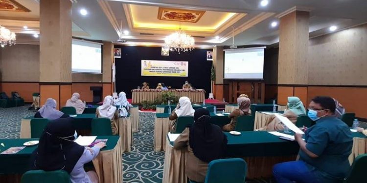 Orientasi test dan layanan ARV, pencegahan dan pengendalian HIV AIDS provinsi Gorontalo tahun 2021 Di Grand Q Hotel, Senin (15/2/2021).