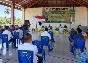 Workshop pertambangan ramah lingkungan, Selasa (10/02/2021). (Azhar/Gopos).