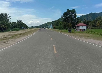 Jalan Lingkar GORR di Grovinsi Gorontalo. Foto: Aldy/gopos.