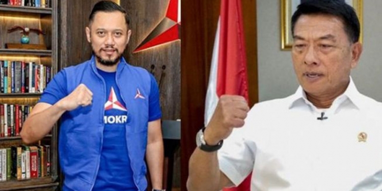 Ketua umum Partai Demokrat AHY (kiri) [Instagram], Ketua Umum Partai Demokrat versi KLB, Moeldoko [Antara]