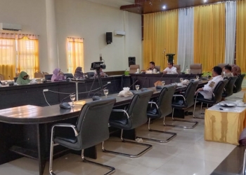 Anggota DPRD Dapil 6 Provinsi Gorontalo, saat melakukan kunjungan reses di Kabupaten Pohuwato,Rabu (10/03/2021).(Azhar/Gopos)
