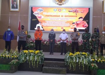 Wakil Bupati Bone Bolango saat membuka kegiatan Pelatihan Teknis Pertolongan di Ketinggian Bagi Potensi SAR Wilayah Kerja Kantor Pencarian dan Pertolongan Basarnas Gorontalo