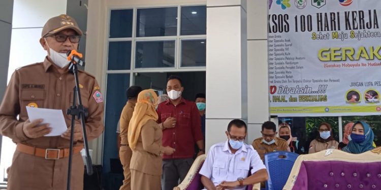 Bakti sosial 100 hari kerja SMS (Sehat Maju Sejahtera), Selasa (23/03/2021).