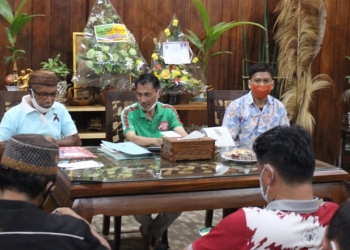 Rapat pengurus IPSI Provinsi Gorontalo terkait pelaksanaan Muswil IPSI. (Putra/gopos)