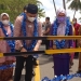 Pencanangan Kampung Tangguh Nusantara di Desa Monano, Kecamatan Bone oleh Bupati Bone Bolango Hamim Pou didampingi Wakil Bupati Merlan S. Uloli, dan Wakapolres Bone Bolango Kompol Abdul Rachman, dan Ketua TP PKK Bone Bolango Lolly Hamim Pou. (Foto AKP/Kominfo)