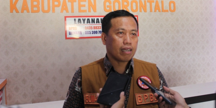 Kepala BPBD Kabupaten Gorontalo, Sumanti Maku.