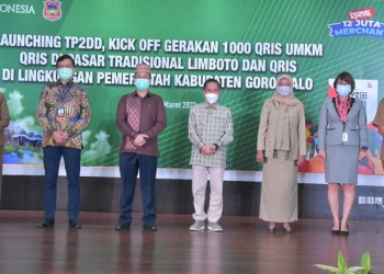 Launching TP2D oleh KPw Bank Indonesia dan Pemkab Gorontalo, Senin (29/3/2021). (Humas Pemkab Gorontalo)