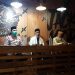 PERPRES MIRAS - Ketua MUI Provinsi Gorontalo, Abdurrahman Abubakar Bachmid (kedua kanan), bersama pengurus MUI Provinsi Gorontalo memberi apresiasi langkah Presiden yang mencabut izin investasi miras. (hasanudin/gopos)