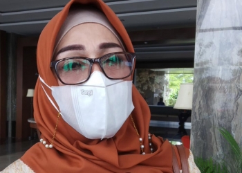 Ketua Tim Penggerak Pemberdayaan Kesejahteraan Keluarga (TP-PKK) Fory A Naway (Putra/Gopos)