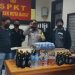 MIRAS - Puluhan Botol Miras berhasil di amankan Polsek Kota Barat. Foto Istimewa