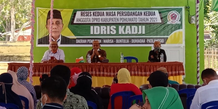 Reses masa persidangan kedua anggota DPRD Kabupaten Pohuwato, Rabu (17/03/2021).(Azhar/Gopos).