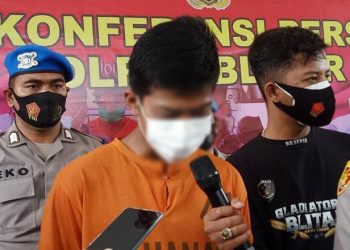 DKY (21) jadi tersangka kasus kekerasan dan perampokan yang menyebabkan kakek pemilik toko meninggal dunia (istimewa)