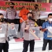 Konferensi Pers kasus pembunuhan di sebuah indekos di Dungingi, Kota Gorontalo oleh Polres Gorontalo Kota, Jumat (5/3/2021) (sari/gopos)