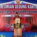 Wali Kota Blitar Santoso saat menyampaikan sambutan dalam peresmian Kantor Baru BPS Kota Blitar. (foto: ma'ruf/gopos)