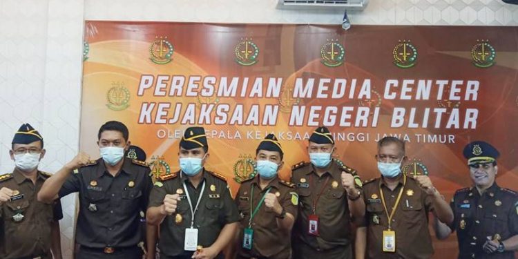 Peresmian Media Center Kejaksaan Negeri Blitar, Selasa (30/3/2021) (mt/gopos)