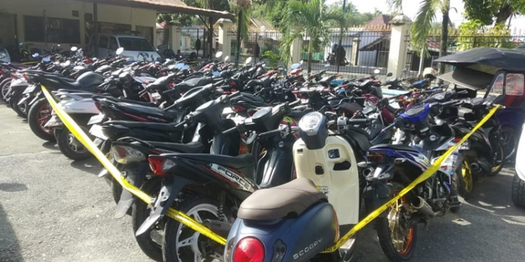 61 motor diamankan saat balap liar