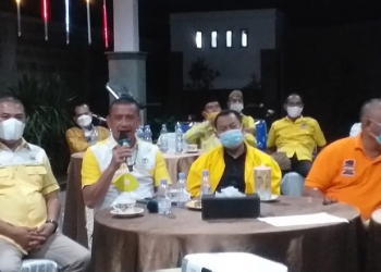 Konferensi Pers yang dilaksanakan oleh Partai Golkar Provinsi Gorontalo terkait isu strategis menyambut Bulan Suci Ramadhan dan Pemilu Serentak Tahun 2024 (Indra/Gopos)
