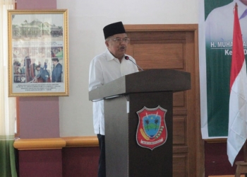 Ketua Dewan Masjid Indonesia (DMI) Pusat Jusuf Kalla. (Putra Gopos)