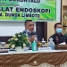 Wakil Bupati Gorontalo, Hendra Hemeto, bersama Direktur RS Dunda Limboto, saat peluncuran alat endoskopi di RS Dunda Limboto, Kamis (8/4/2021).(istimewa)