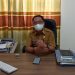 Sekretaris Dinas Kesehatan Bone Bolango Ridwan B. Maruf saat diwawancarai oleh di Kantor Dinas Kesehatan Bone Bolango (Indra/Gopos)