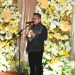 Wali Kota Gorontalo, Marten Taha saat memberikan sambutan dalam acara Welcome Dinner Muskomwil VI Apeksi ke-IX di Century Beach, Jumat (9/4/2021). (foto/Diskominfo/Kota Gorontalo).