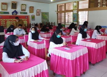 RDS - Seleksi tes potensi akademik (TPA) yang dilaksanakan oleh tenaga kesehatan perawat dan gizi, Senin (12/4/2021) (muhajir/gopos)