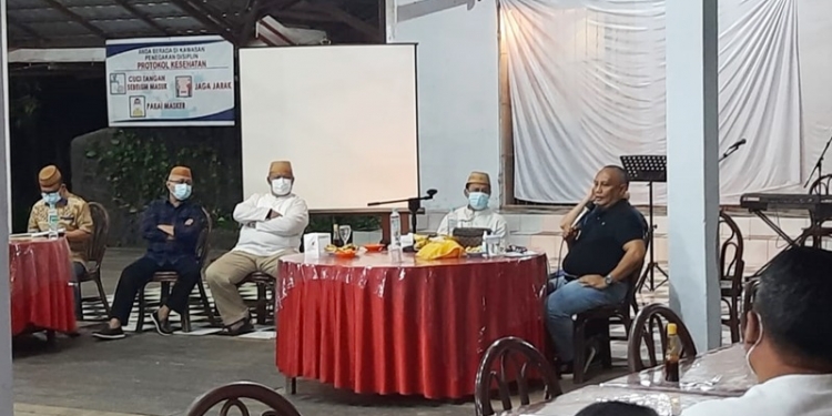 BEASISWA PEMPROV GORONTALO - Rapat koordinasi Anggota DPRD Provinsi Gorontalo bersama Pemprov Gorontalo. Dalam rapat tersebut membahas beberapa program pemerintah termasuk program beasiswa, Ahad (18/4/2021) (istimewa)