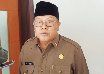 Wali Kota Blitar, Santoso seusai Rakor Anev Percepatan Penanganan Covid-19, di Ruang Sasana Adi Praja, Rabu (28/4/2021). (foto: ma'ruf/gopos)