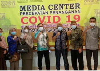 Komisi IV DPRD Provinsi Gorontalo mengunjungi RS Ainun Habibie, Selasa (23/4/2021)