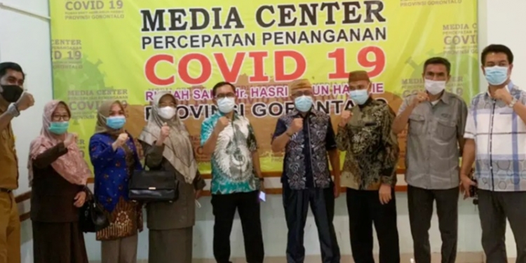 Komisi IV DPRD Provinsi Gorontalo mengunjungi RS Ainun Habibie, Selasa (23/4/2021)