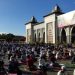Penerapan protokol kesehatan berupa pengaturan jarak antar jemaah di Masjid Baiturrahman Limboto dalam pelaksanaan salat Idulfitri 1442 H, Kamis (15/5/2021)