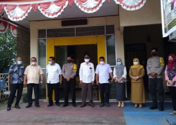 Kunjungan Komisi 1 DPRD Provinsi Gorontalo melakukan kunjungan ke Polsek Suwawa, Bone Bolango, Rabu (19/5/2021)