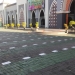 Pelaksanaan Sholat Ied - Kesiapan Halaman Masjid Agung Baiturrahman Limboto yang di buat berjarak untuk tetap dalam penanganan Protokol Kesehatan (Protkes). (Putra/Gopos)