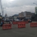 Penutupan sebagian akses jalan di kawasan pertokoan Kota Gorontalo. (ramlan/gopos)