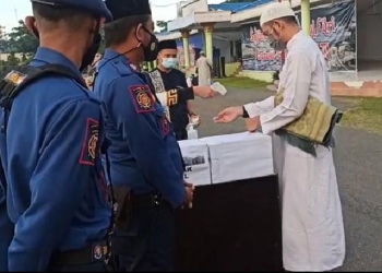 Penerapan prokes pada salat idulfitri